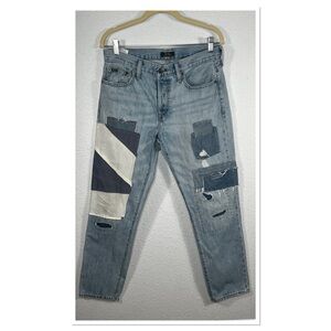 POLO RALPH LAUREN Denim The Avery Boyfriend Jeans Sz 27 100% Cotton NO BELT